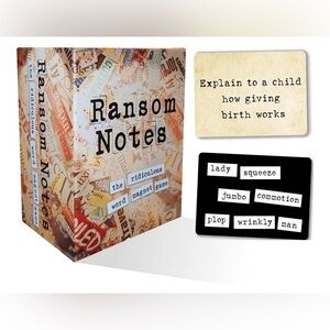 NWT Ransom Notes Word Magnet Game
